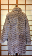 Load image into Gallery viewer, Afghan Reversible Chevron Shearling Lamb Mongolian Lamb Leather Suede Chevron Hippy Penny Lane Hipster Coat M/L/XL