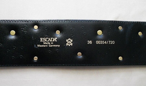 80s Brown Studded ESCADA BELT Gorgeous Tan Color Golden Studded VTG 80s W Germany_Fits 26 - 27.5"