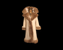 Load image into Gallery viewer, 60’s Camel Coat Printed Vicuna Fur Wool Cashmere Rare Collectible