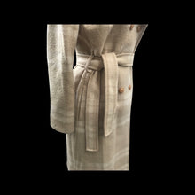 Load image into Gallery viewer, Vintage Pendleton Plaid Beige Neutral Wrap Coat