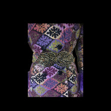 Load image into Gallery viewer, 60’s Purple Tapestry Carpet Coat Purple Shearling Mod Boho Penny Lane