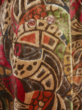 Load image into Gallery viewer, 70’s Vintage Coat Velvet Boho Lamb Shearling Tapestry Coat Gold Bergundy Brocade Carpet Hippy Royalty Penny Lane Almost Famous M Russian Princess matching purse