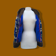 Load image into Gallery viewer, 2000’s Brocade Silk Mahogany Mink Jacket