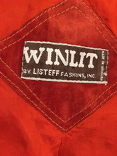 Load image into Gallery viewer, 70’s Red Thick Suede Fringe Coat Cowgirl Cowboy Southwestern Native American Style Boho Hippy