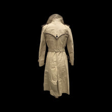 Load image into Gallery viewer, 70’s Cream Beige Leather Spy Trench