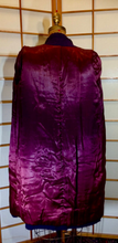 Load image into Gallery viewer, RARE Vintage 30S Vintage Coat--PURPLE Puff-Sleeve Old Glamour Film Noir 1930'S 1940's Classic Fur Coat and Purple Wool Boucle Coat Size M/L