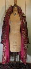 Load image into Gallery viewer, Red Gold Velvet Tapestry Carpet Coat Princess Light Small Medium Spring Fall Holiday