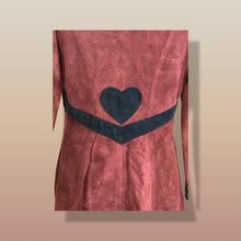 Load image into Gallery viewer, Suede Purple Eggplant 60’s 70’s Vintage “Summer of Love” Coat Boho