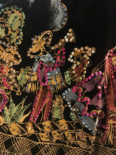 Load image into Gallery viewer, Vintage 50’s Iridescent Velvet Skirt “The Mariachi” Mint Rare Pinup Skirt