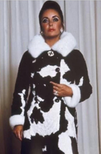 Load image into Gallery viewer, 60s Lilli Ann Coat Curly Black Mongolian Lamb and Leather Coat Spring Black and White Made in Paris Coat S/M/L 60s 70s Cruella de Ville