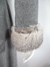 Load image into Gallery viewer, Hooded Princess Wool Pinup Vintage Fur Trimmed Coat S Fit Flare