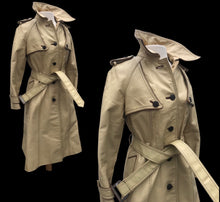 Load image into Gallery viewer, 70’s Cream Beige Leather Spy Trench