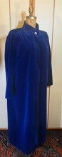 Load image into Gallery viewer, Royal Blue 50s Velvet Rhinestone Opera Coat Overcoat Full Length Flexible Sizing
