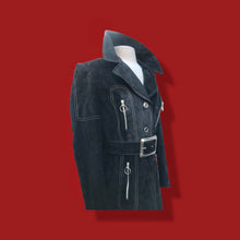 Load image into Gallery viewer, Suede 60’s 70’s Vintage Tailored Couture Coat Made in Spain