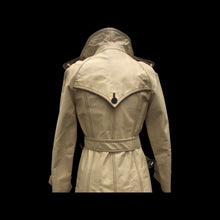 Load image into Gallery viewer, 70’s Cream Beige Leather Spy Trench