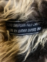 Load image into Gallery viewer, Suede Sheepskin Shearling Afghan Penny Lane Coat Princess Fit and Flare Almost Famous Small Boho Hippy Bohemian Made in Turkey XS/S