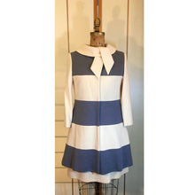 Load image into Gallery viewer, 60s Vintage Coat Dress Lilli Ann Mod Striped A Line Jackie Kennedy