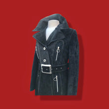 Load image into Gallery viewer, Suede 60’s 70’s Vintage Tailored Couture Coat Made in Spain