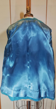 Load image into Gallery viewer, Lilli Ann Swing Mohair Blue Aqua Turquoise Hand Beaded Jeweled Embroidered Wool Luxury S/M/L Pinup 50s 60s Mad Men Mod
