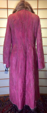 Load image into Gallery viewer, Reversible Pink Suede Fur Coat -Magenta Genuine Made In Paris, DEADSTOCK M/L Penny Lane Made in Paris Afghan Almost Famous