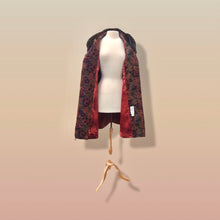 Load image into Gallery viewer, 60’s Vintage Coat Floral Tapestry Carpet Mink Collar Colorful