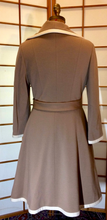 Load image into Gallery viewer, Vintage 1960s Lilli Ann Beige Classic Wool Knit Dress and Matching Coat Set M
