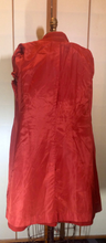 Load image into Gallery viewer, Vintage Orange Wool Coat with Brooch Fit and Flare Small X-Small Sienna Burnt Orange