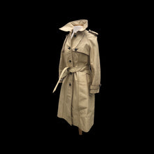 Load image into Gallery viewer, 70’s Cream Beige Leather Spy Trench
