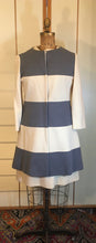 Load image into Gallery viewer, 60s Vintage Coat Dress Lilli Ann Mod Striped A Line Jackie Kennedy