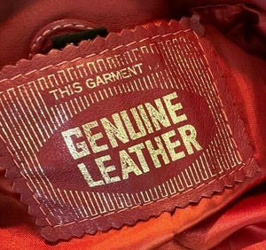 Leather Coat Spy Trench Belted Fit and Flare Deep Red Small Small Hardware Double Breasted Petite
